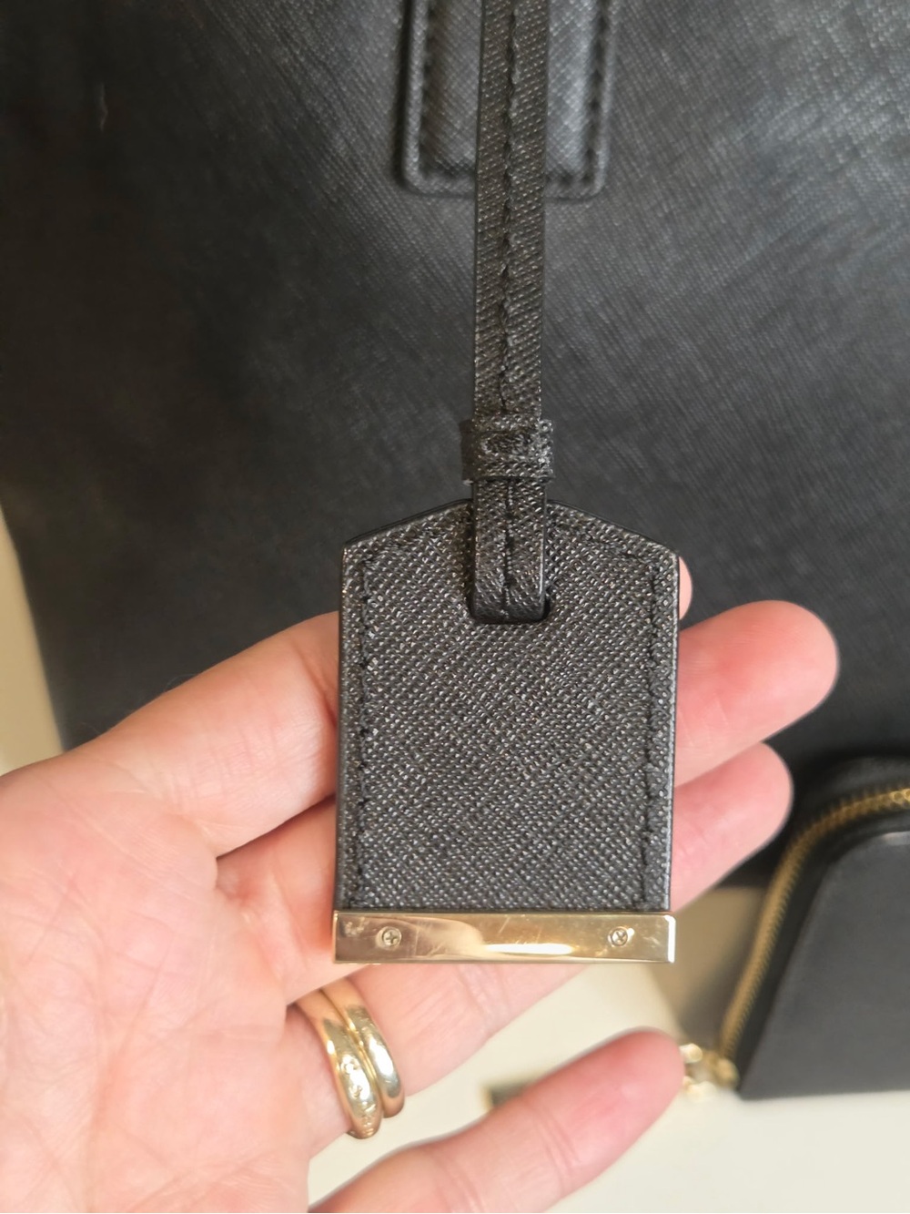 kate spade Black Saffiano Tote with Matching Zip Wallet - Picture 10 of 15